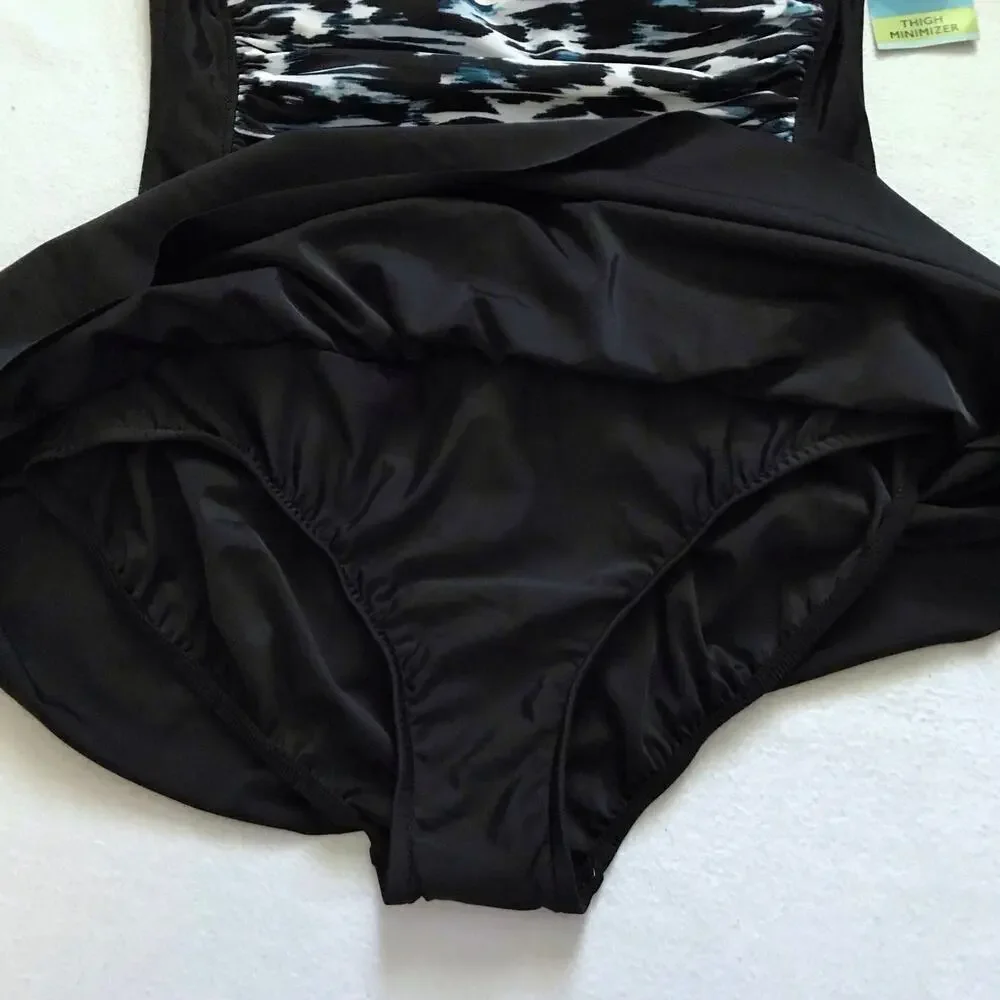Swim Solutions NWT Tummy Control Skater Swimdress Women 16 - Picture 6 of 15